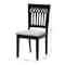 Baxton Studio Genesis Modern Grey Fabric and Dark Brown Finished Wood 2-Piece Dining Chair Set 230-2PC-13190-ZORO - alternate 4